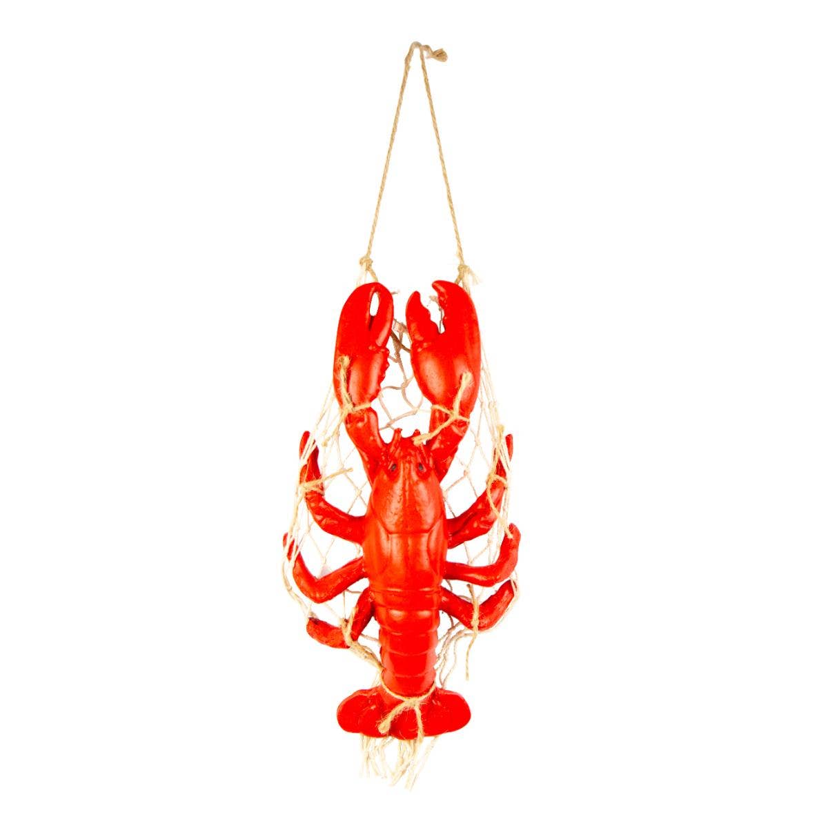 Wanddekoration: Hummer im Netz