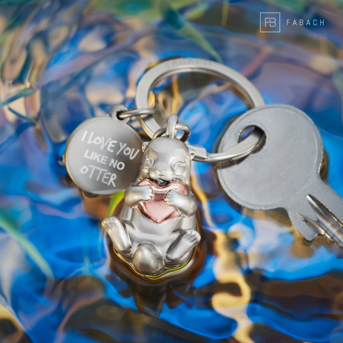 porte cles loutre otty porte cles loutre otty FABACH_Otter_Otty_gold 4260498184798
