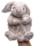 Lapin marionnette à main (beige) - 24 cm (hauteur) - peluche Uni Toys