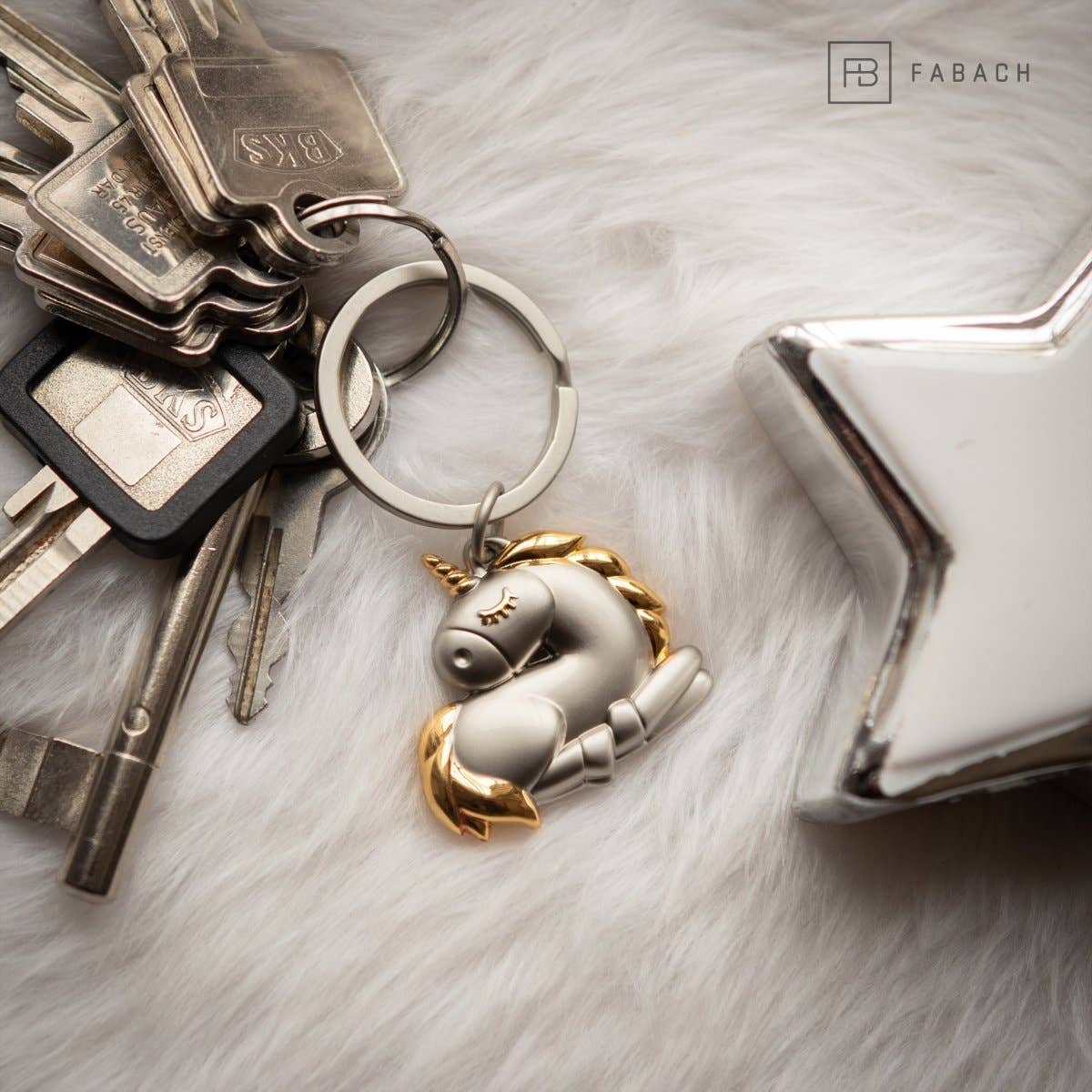 porte cles licorne sleepy fabach 
