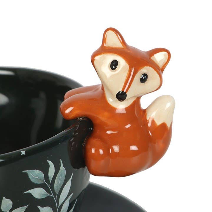 Tasse et soucoupe Forêt avec Renard 3D – 500 ml