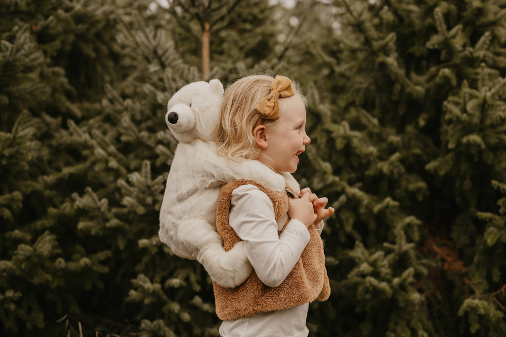 Sac à dos Peluche Enfant ours polaire - Wild & Soft