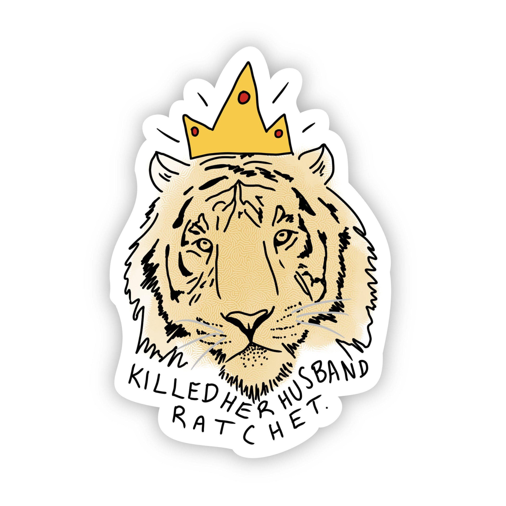 Sticker Roi Tigre Big Moods CoinCaillerie