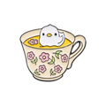 pins canard blanc dans une tasse de the cdb