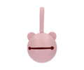 Porte-sucette en silicone Ours rose