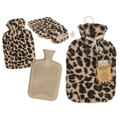 Bouillotte avec housse en Peluche Léopard