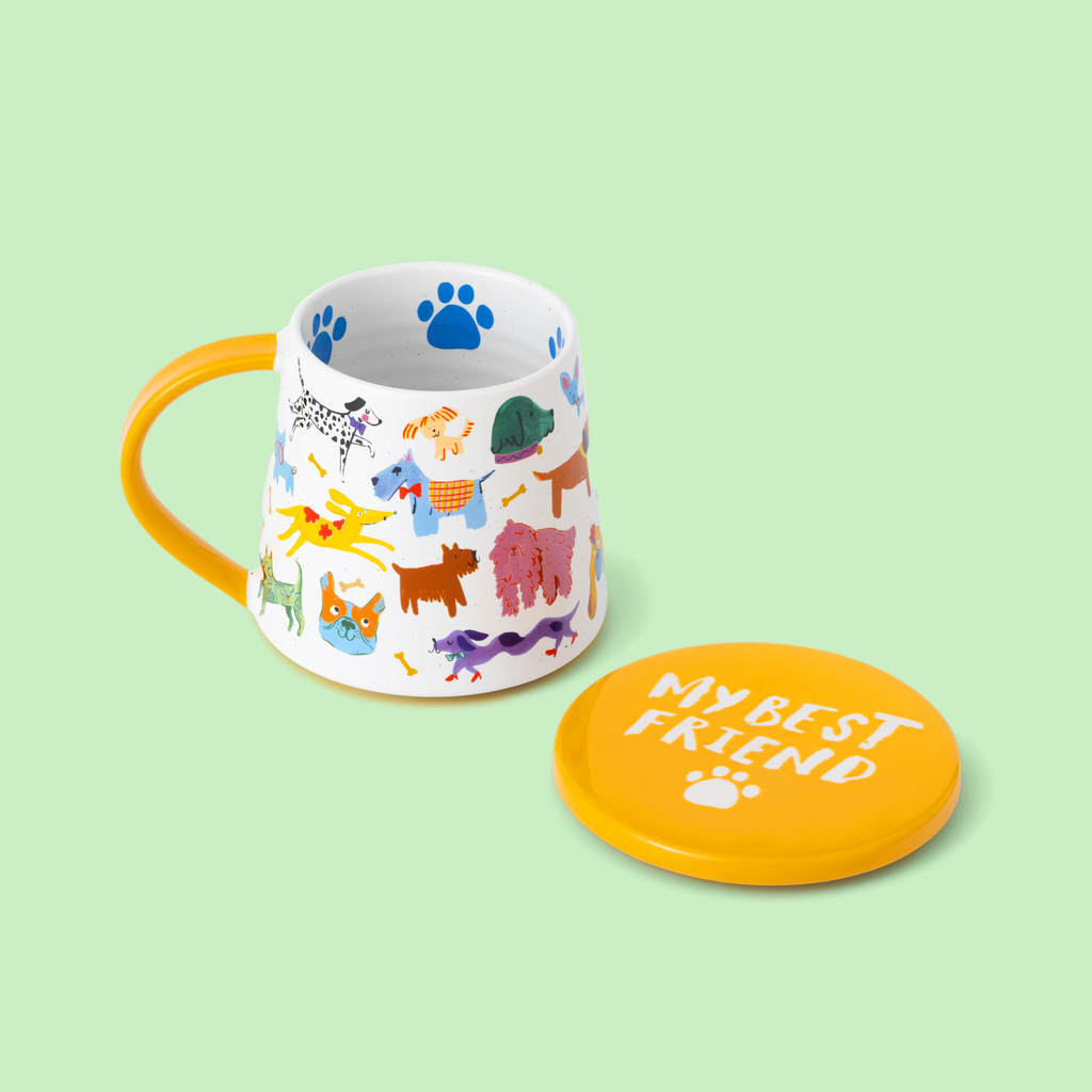Mug et sous-verre Cool Dogs Club