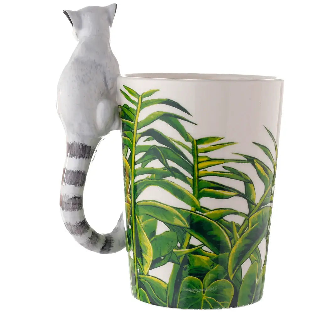 Mug Lémurien avec poignée 3D – 350 ml