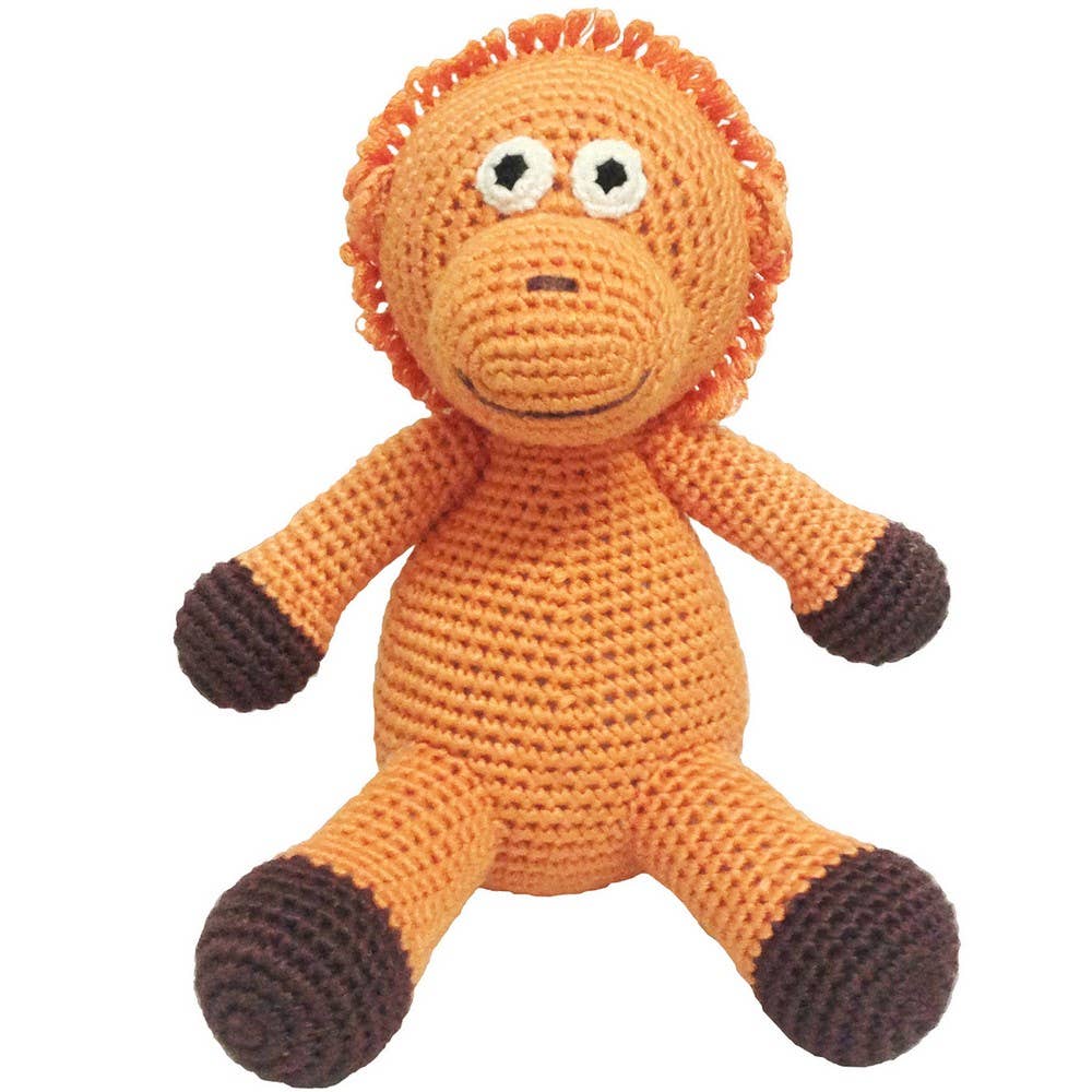Gehäkeltes Plüschtier – Oranger Orang-Utan