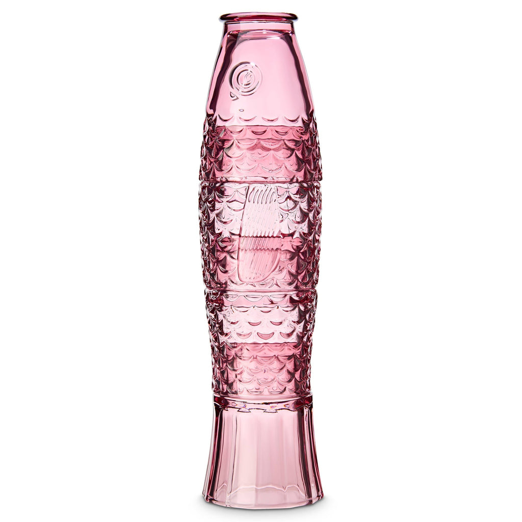 Verres à boire empilables Poisson - Lot de 4 roses