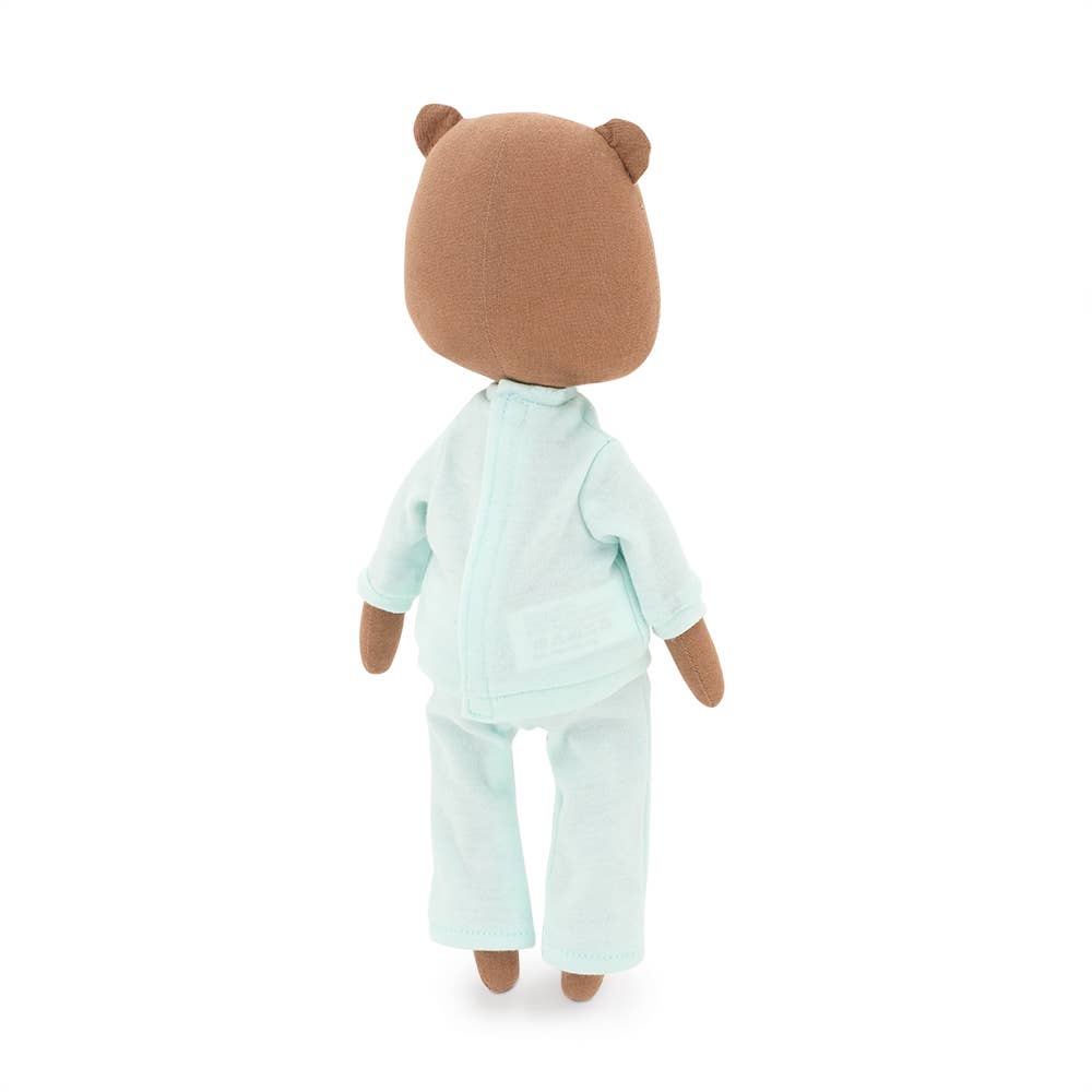 Oscar l'Ours en peluche : ensemble vêtements et queue de sirène - 29 cm