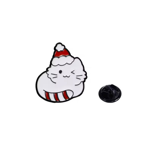 pins chat de noel