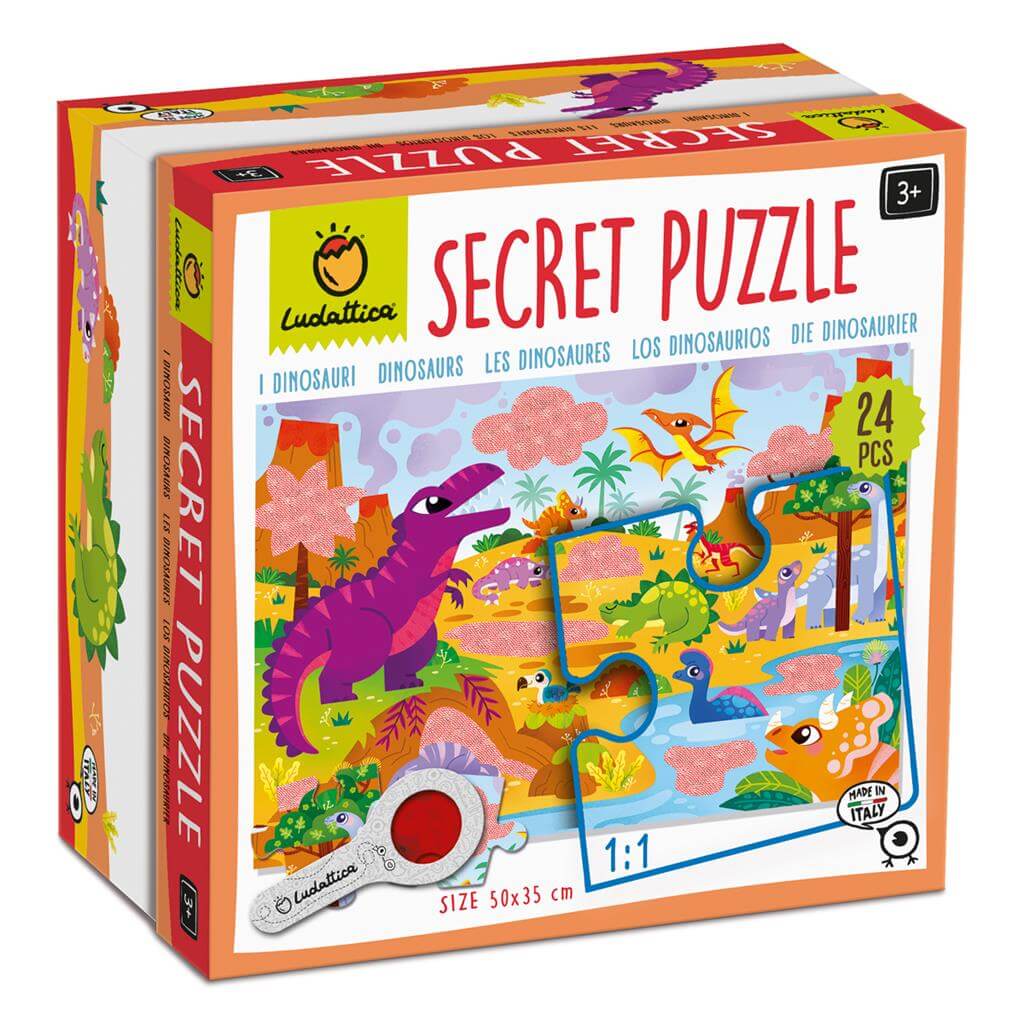secret puzzle les dinosaures ludattica 5821863 8057158621863