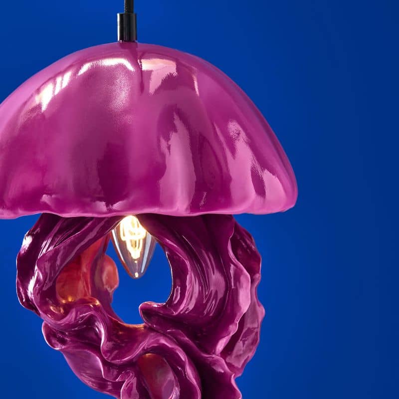 Plafonnier Méduse Ava, magenta