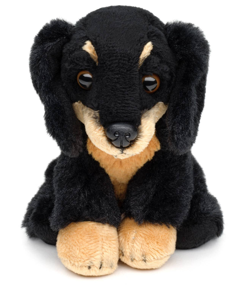 Peluche teckel, assise, 13 cm (hauteur) Uni Toys
