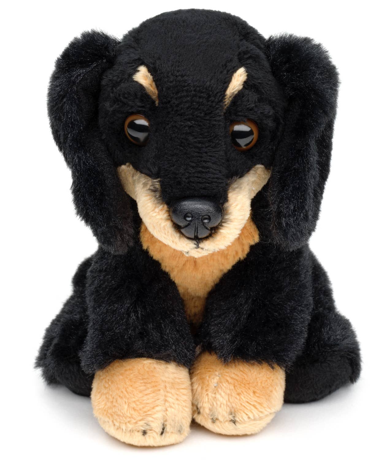 Peluche teckel, assise, 13 cm (hauteur) Uni Toys