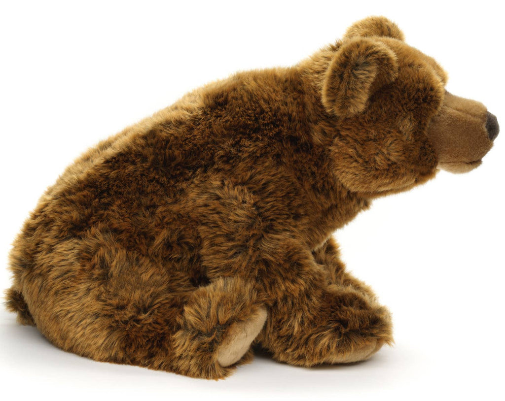 Peluche ours brun assis Uni Toys