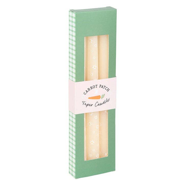 Ensemble de 3 bougies motif Marguerites “Carrot Patch”
