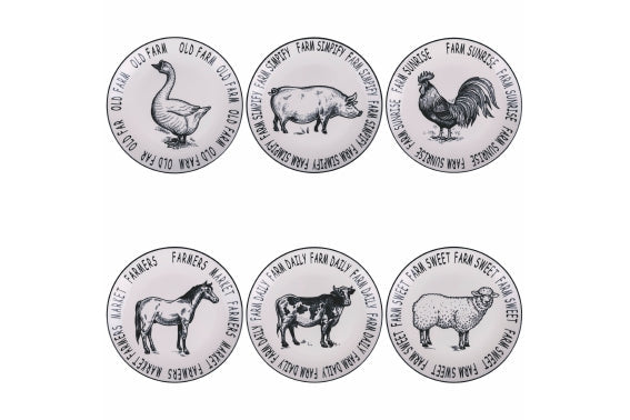 FARM DINNER TELLER 6 ASST - 5922893