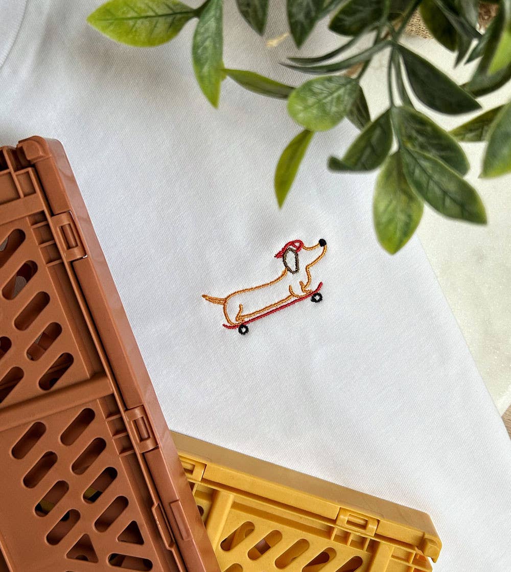 t shirt brode teckel juste un t shirt 