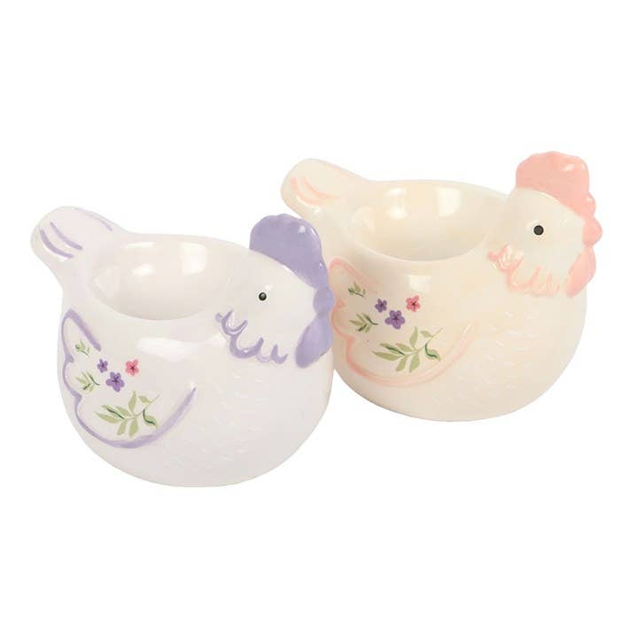 Coquetiers Poules Florales