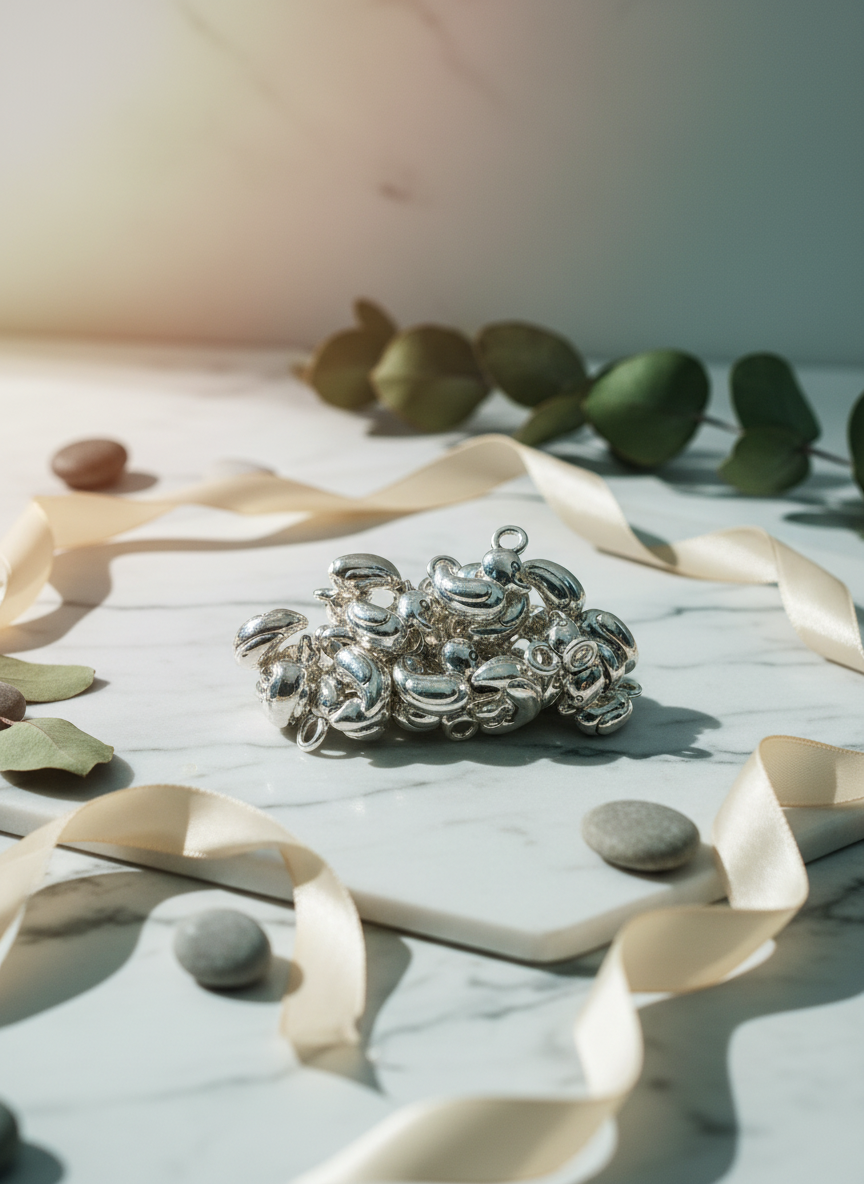 Charm Canard Argent