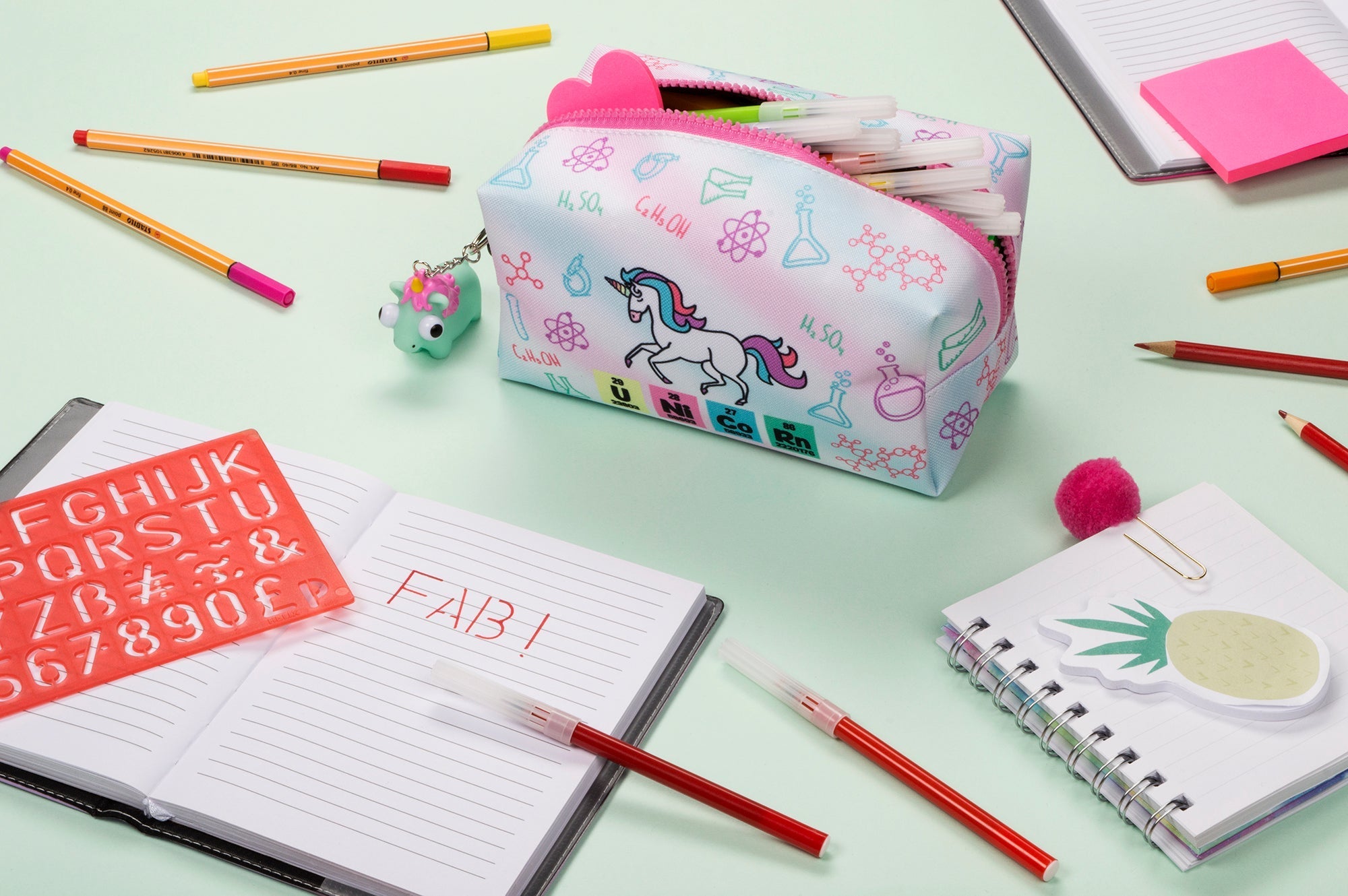 Unicorn Chemistry Pencil Case / Cosmetic Pouch