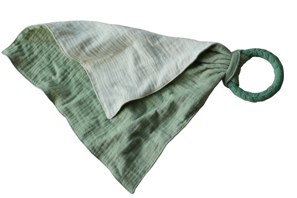 Doudou avec anneau de dentition Vert Natruba – vue produit 1