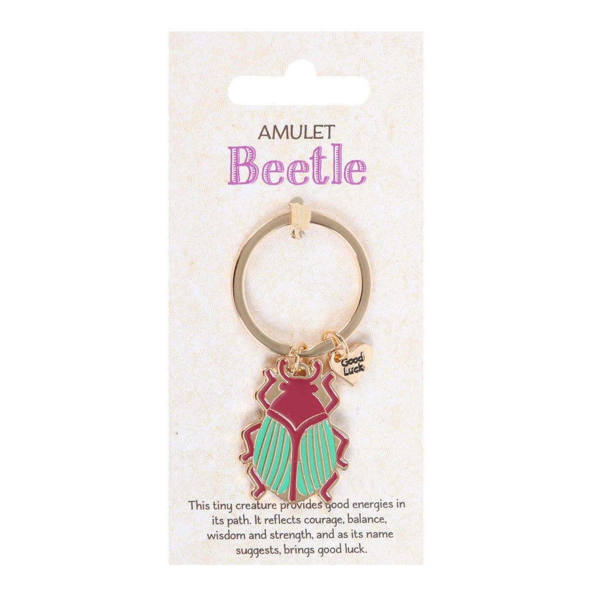 Porte-clés Scarabée "Lucky Gold Beetle"