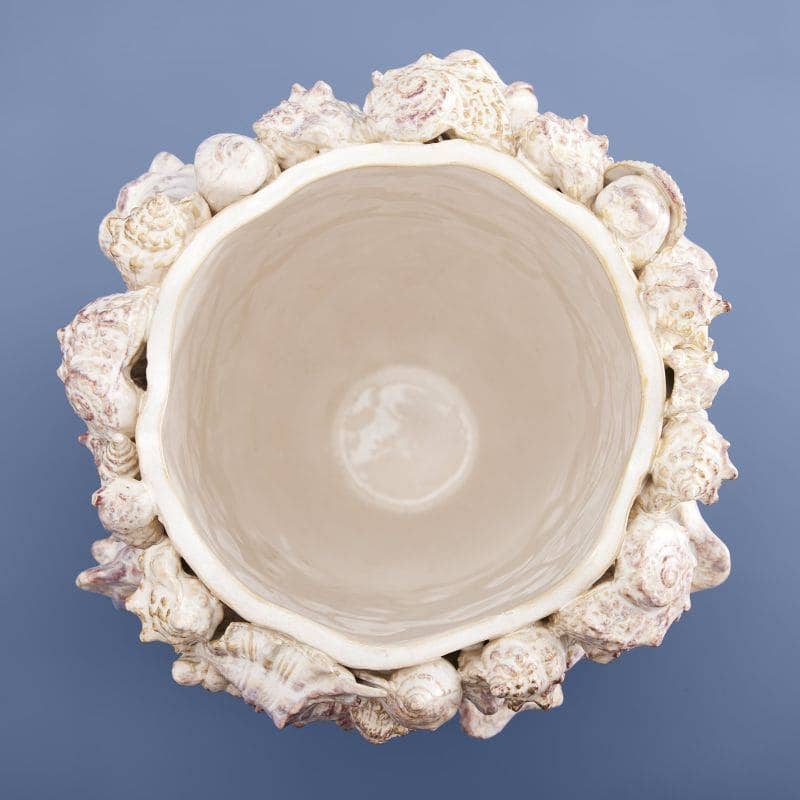 Vase Coquillages, Grès Naturel L