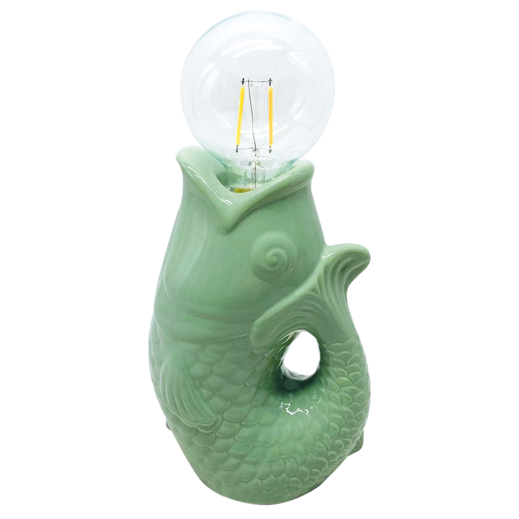 LED-Deko Fisch Matcha batteriebetrieben L13,5 T8,2 H27cm