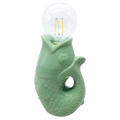 LED-Deko Fisch Matcha batteriebetrieben L13,5 T8,2 H27cm
