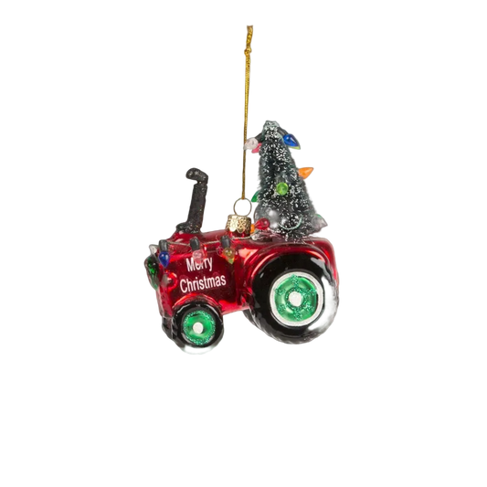 Boule de Noël Tracteur Festif