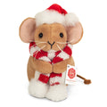 Peluche Souris de Noël avec Écharpe – 11 cm