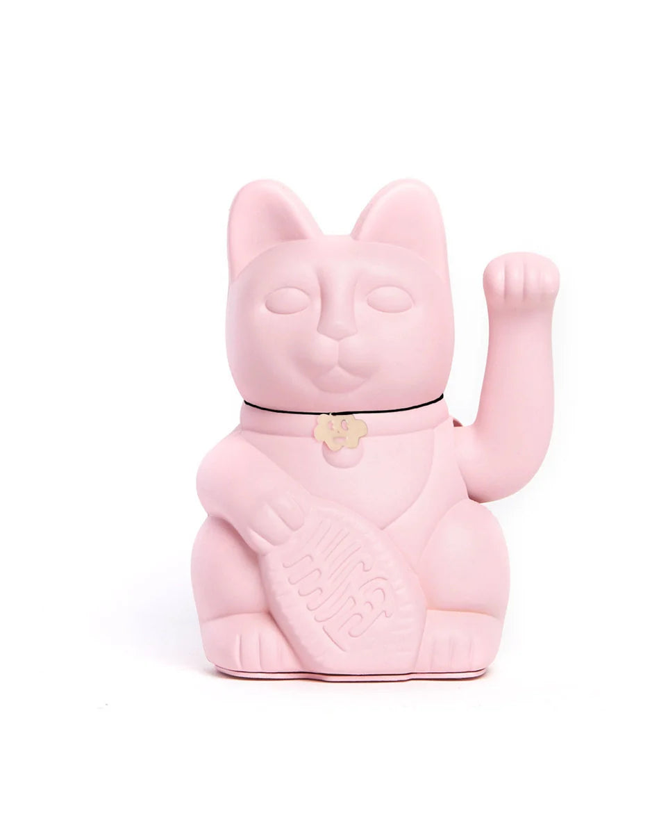 Blek rosa lykkekatt