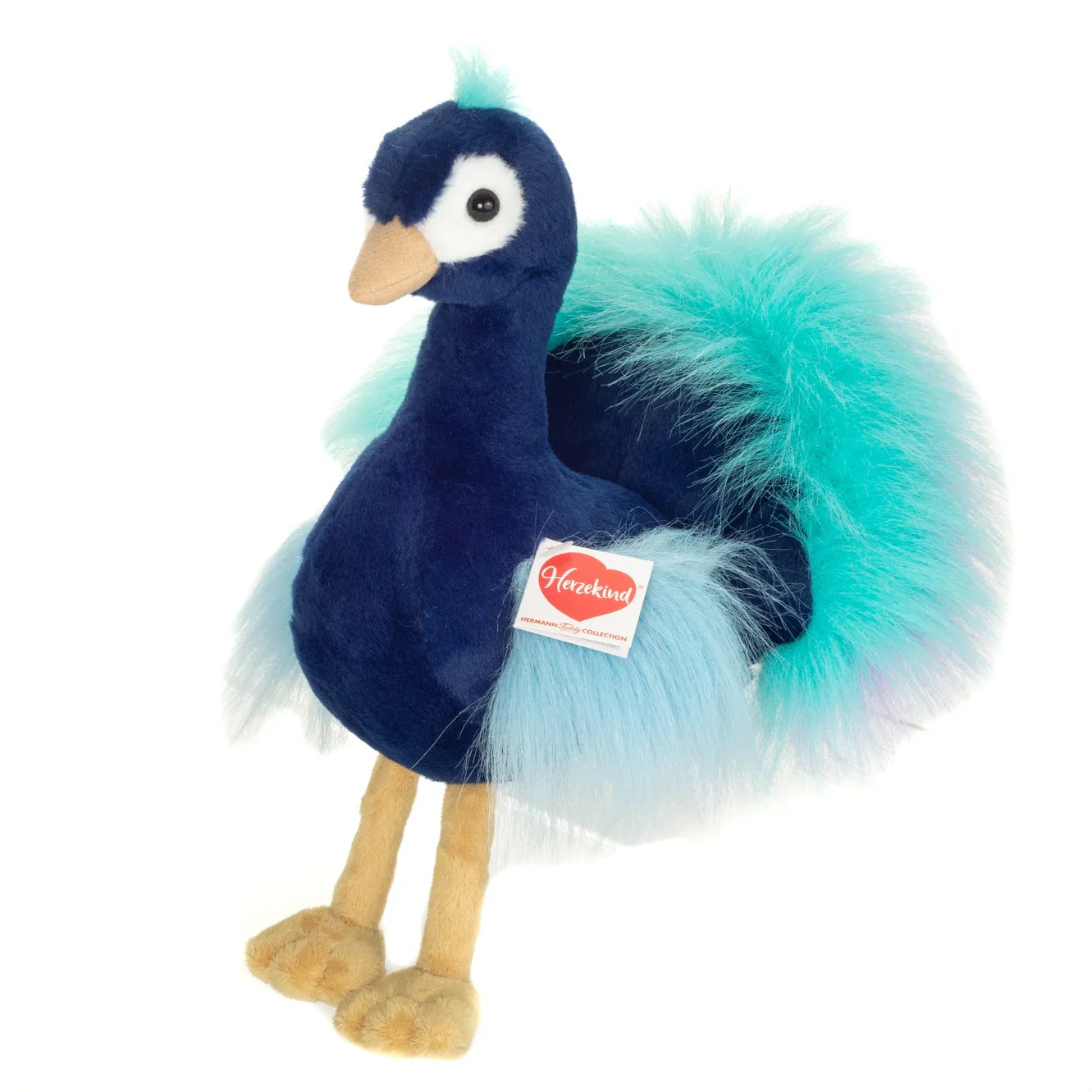 peluche paon zoe hermann teddy 939535 4004510939535