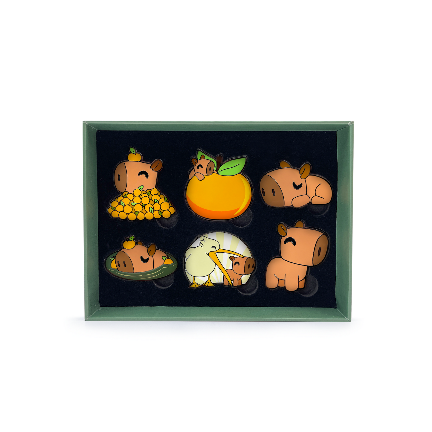 Capybara Pin Set