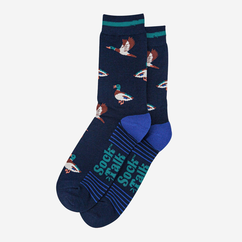 Chaussettes Bleues marine Canards Colvert