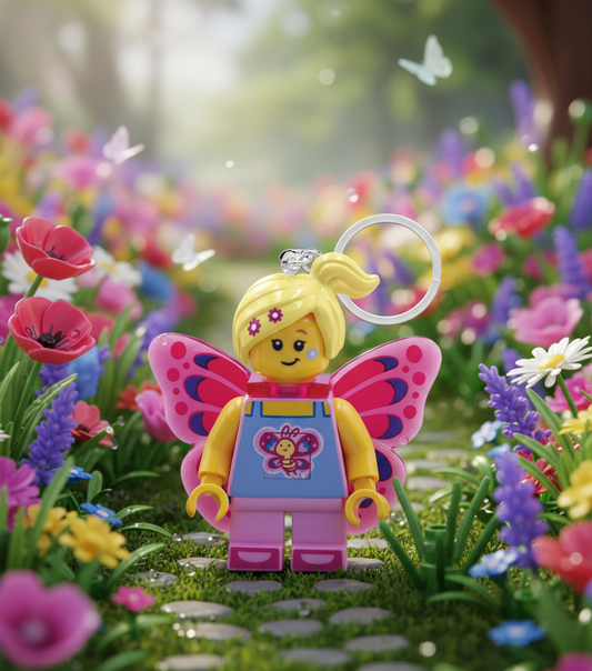 Porte-clés LEGO - Fille Papillon - produit Joy Toy