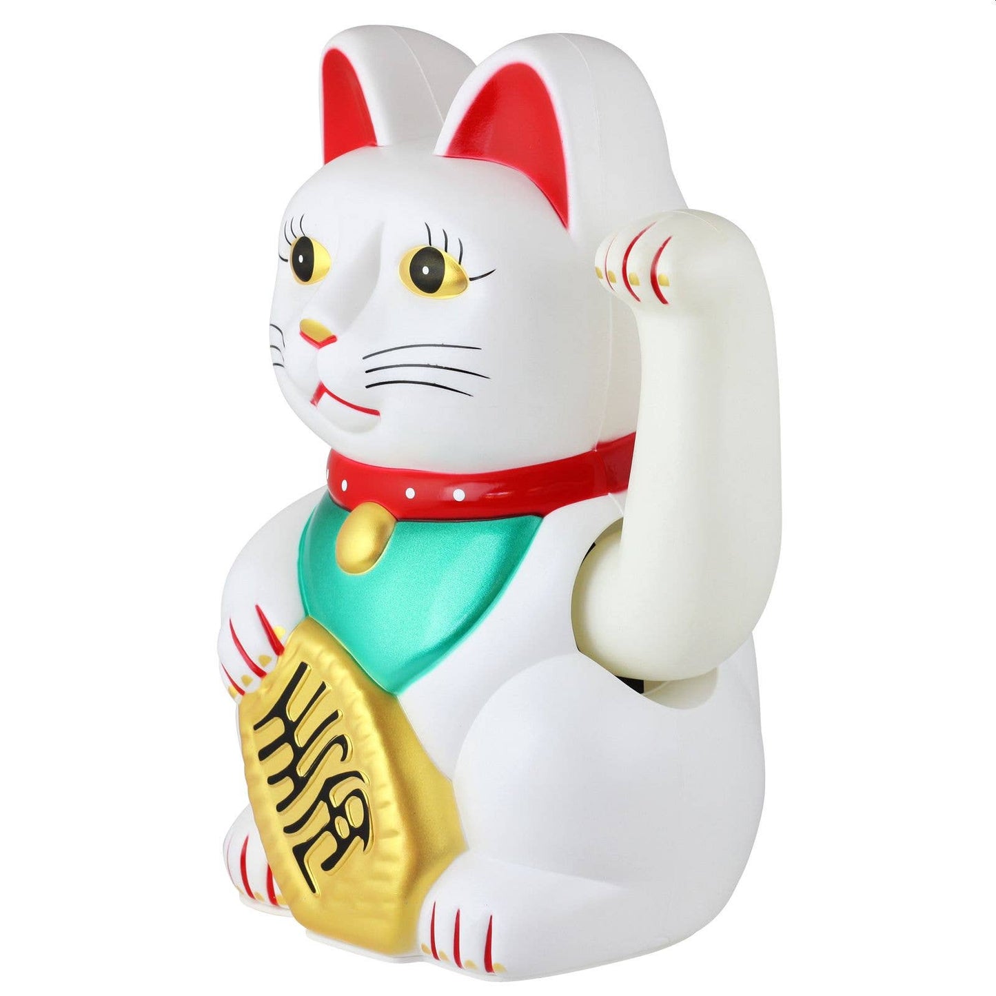 Glückskatze Weiß 25cm
