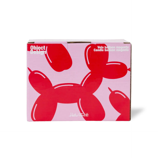 Bougie Chien Ballon Magenta