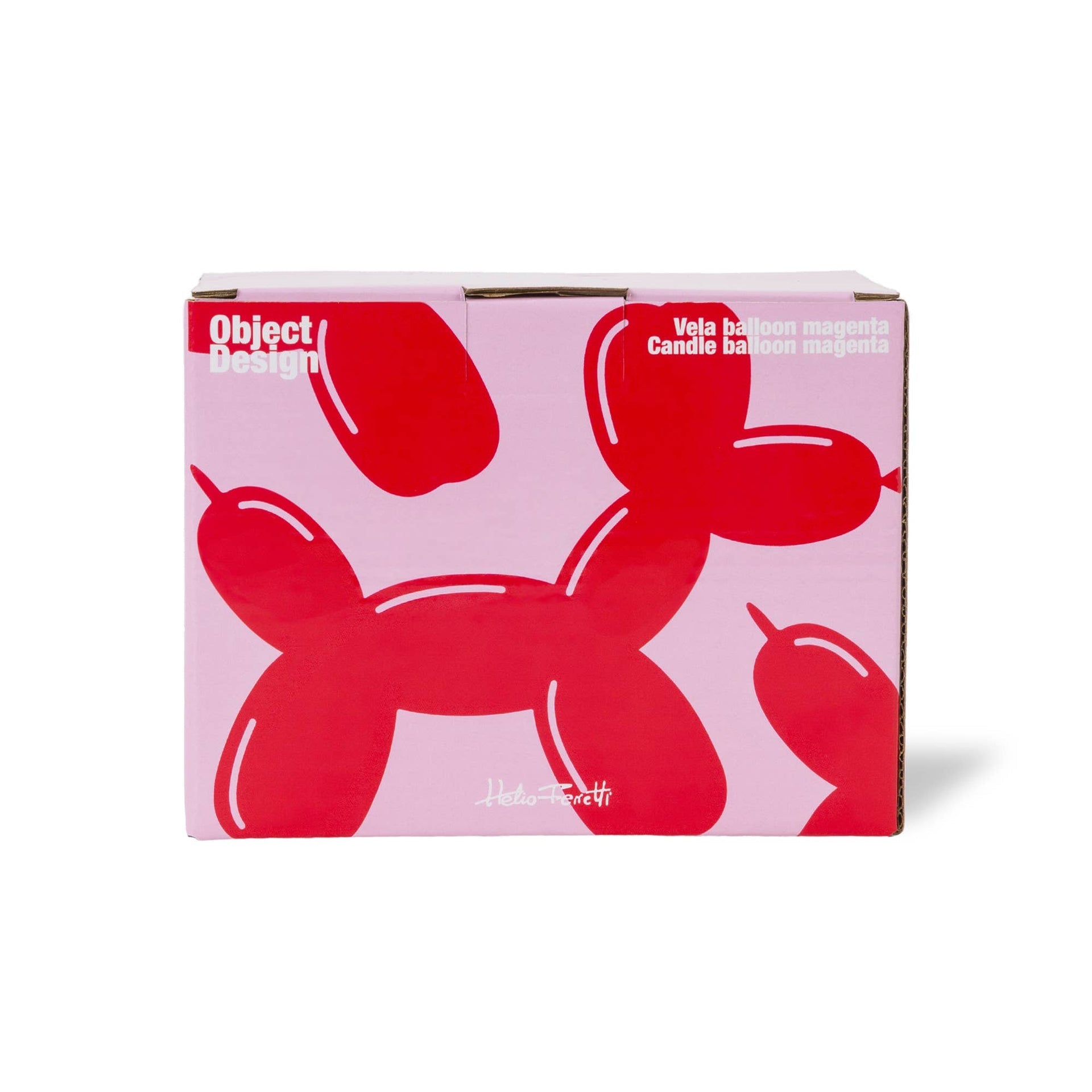 Bougie Chien Ballon Magenta Helio Ferretti Vue 3