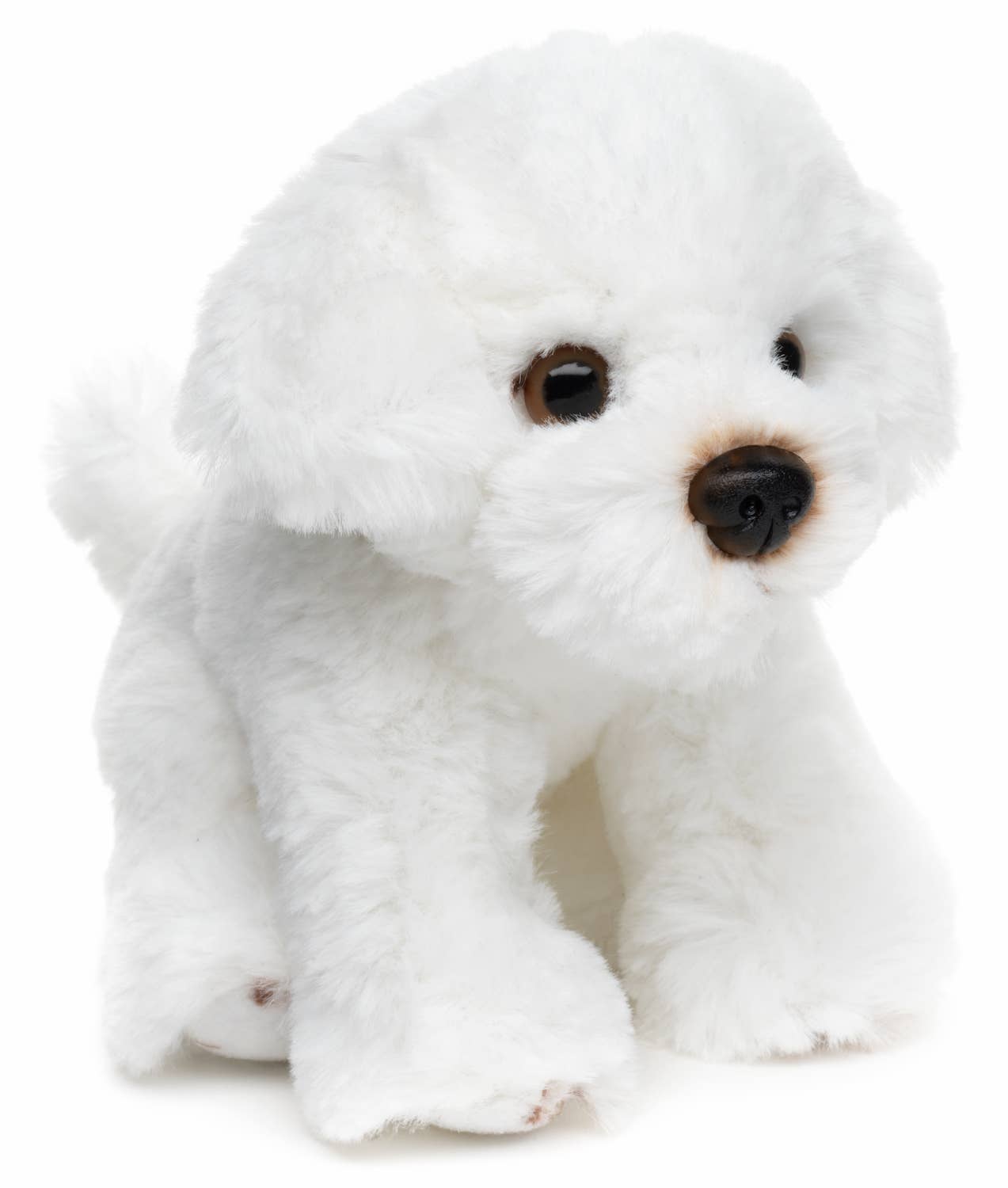 Malteser Bichon Plüschtier sitzend