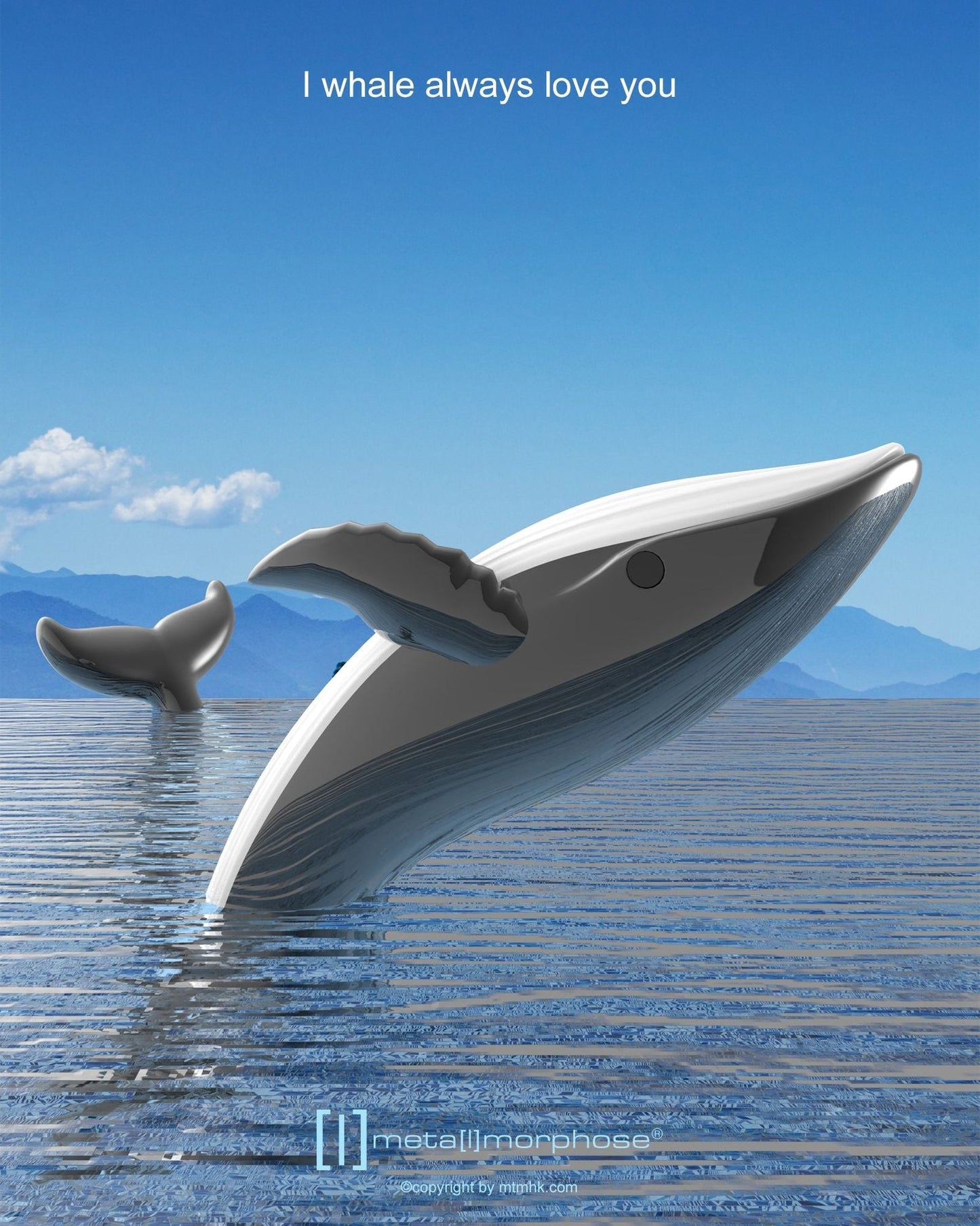 Přívěsek na klíče velryba