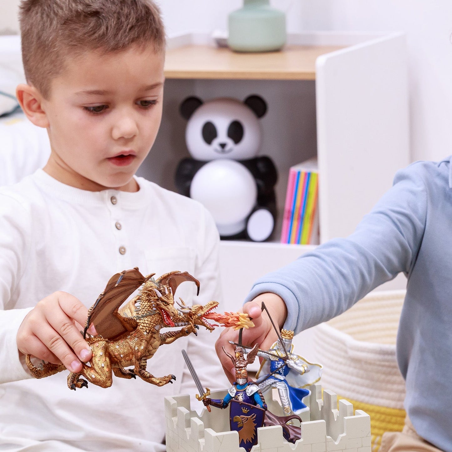 Figurine Roi au dragon à l'arc Papo - personnage médiéval