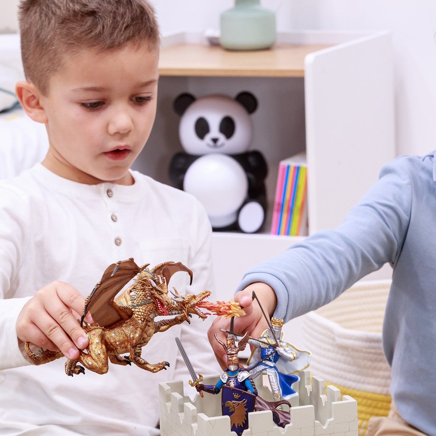 Figurine Roi au dragon à l'arc Papo - personnage médiéval