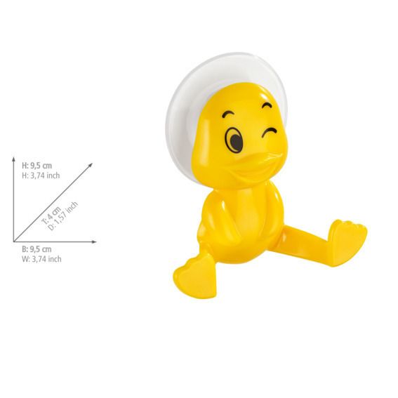 patere a ventouse canard jaune wenko 