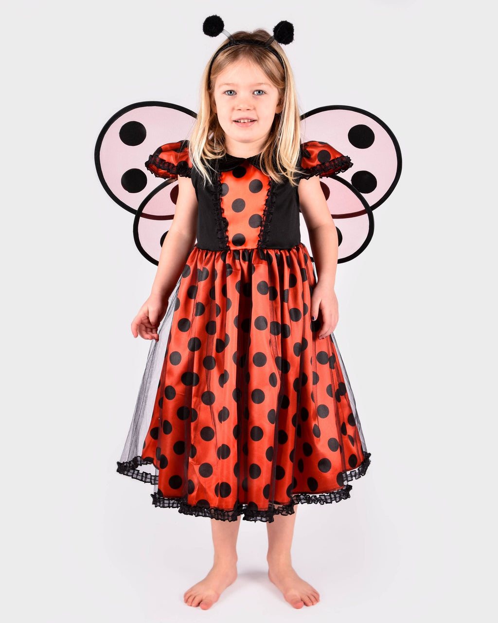 Robe coccinelle avec accessoires pour 2-4 ans (taille 98-104 cm)