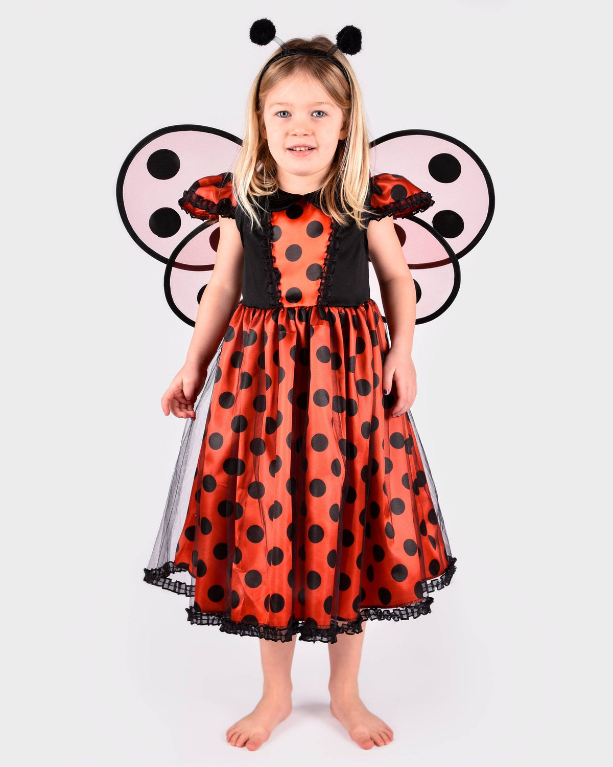 Robe coccinelle avec accessoires pour 2-4 ans (taille 98-104 cm)