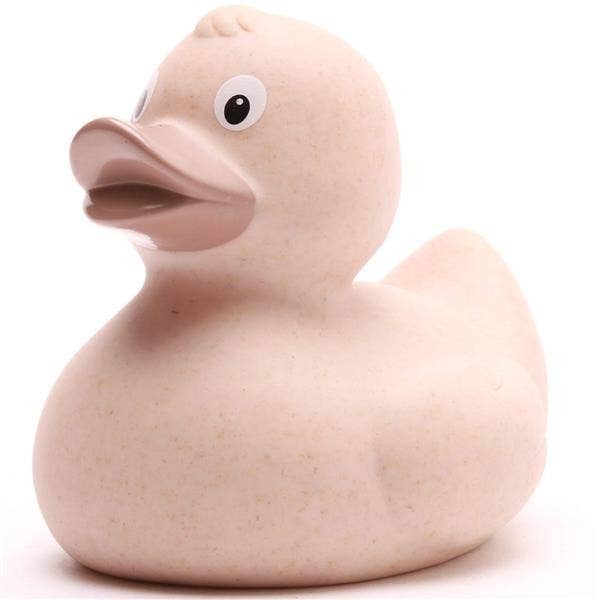 Umweltfreundliche Badeente Carol – ocker